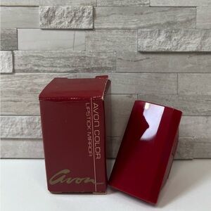 Vintage Avon Burgundy Lipstick Mirror